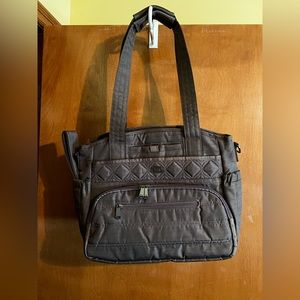 NWT WINDJAMMER Travel Luggage Tote by Lug Walnut